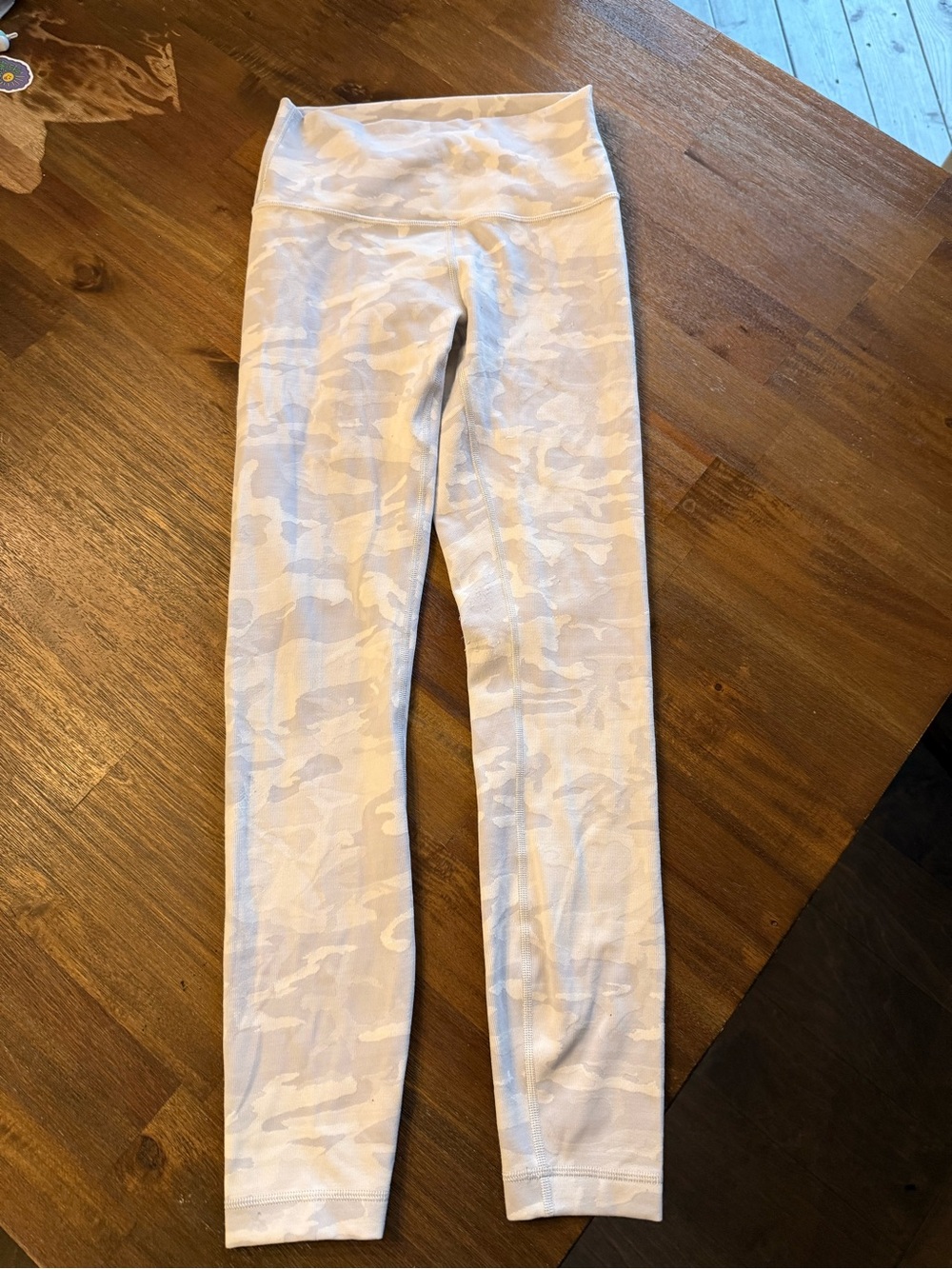 lululemon athletica Light Cream Camo Leggings